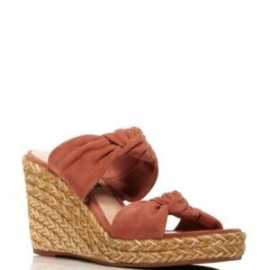Stuart Weitzman Sarina Pink Wedge Sandals